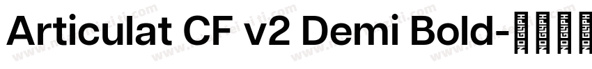 Articulat CF v2 Demi Bold字体转换